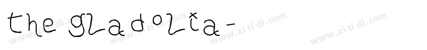 the gladolia字体转换